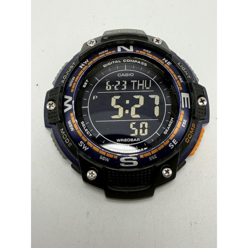 Casio SGW-100 No Band New Battery Mens Watch 45MM Twin Sensor World Time